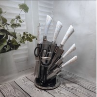 Набір кухонних ножів  з підставкою 